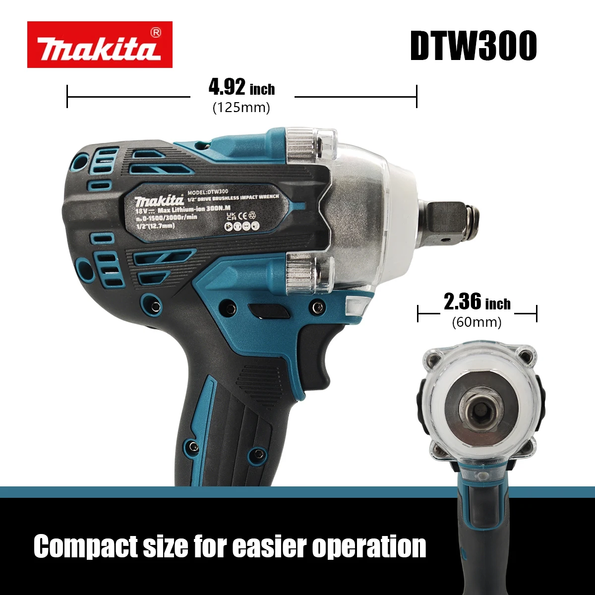 Бесщеточный ударный гайковерт – обзор и цена Makita Drill Dtw300