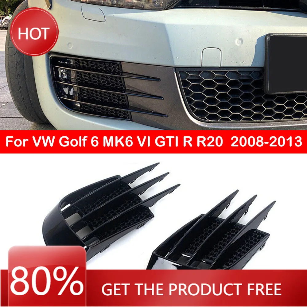 

Чехлы на зеркала для VW Volkswagen Golf 6 MK6 VI GTI R R20, автомобильные передние противотуманные фары, абажуры, крышки из АБС-пластика, накладка на ветер, бампер для бровей