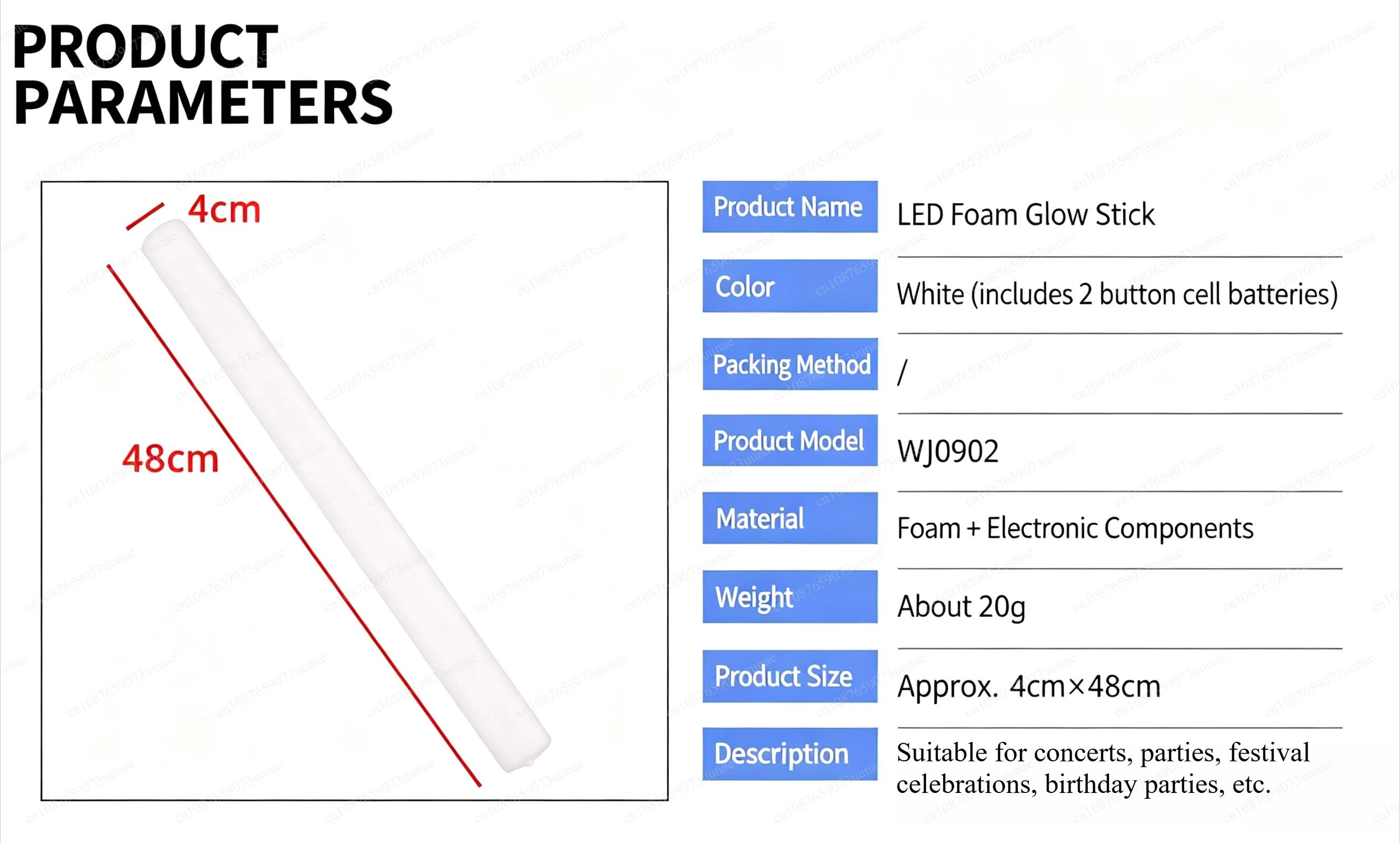 15/30 Colorful LED Foam Glow Sticks Multi-Color Flashing Light Stick Concert Party Cheer Luminous Foam Stick Night Event Prop