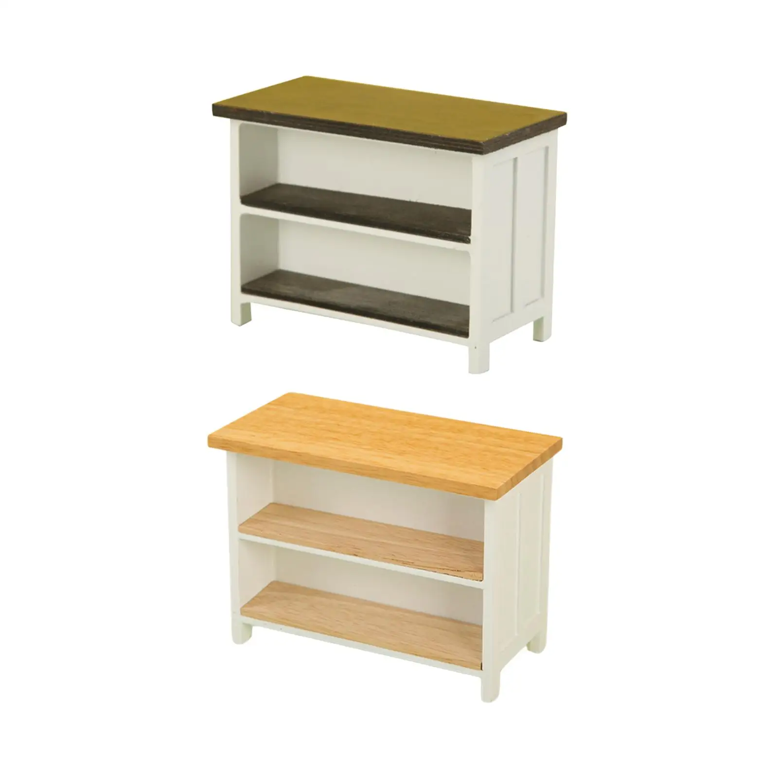 Mini-Studientisch, Puppenhaus-Holztisch, Puppenhausmöbel, 1:12 Miniatur-Schreibtisch für Wohnzimmer, Puppenhaus, Foto-Requisiten