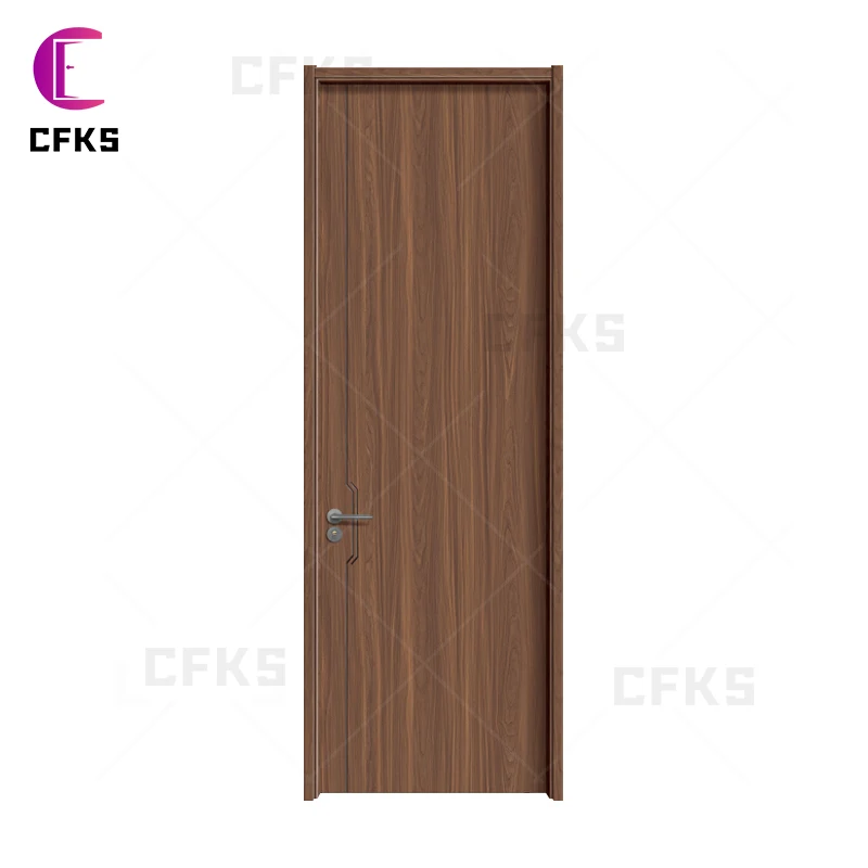 تخصيص مخصص الحديثة داخلي Prehung مقاوم للماء أبواب خشبية صلبة باب خشبي مصمم مسبقًا لغرفة النوم للمنزل والفندق أو المنزل #6