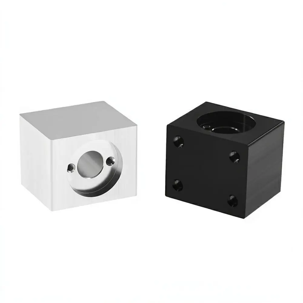 Square Aluminum Mount For T8 Lead Screw Nut 3D Printer Spare Parts Z Axis Motion Stability Conversion Holder
