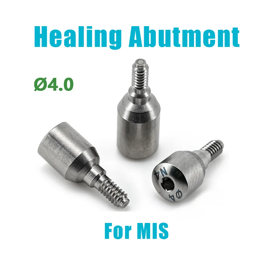 10Pcs MIS Healing Abutment Titanium Dental Implant Accessories Lab Supplies Grade 5 Material Compatible Cap Factory Direct Sale