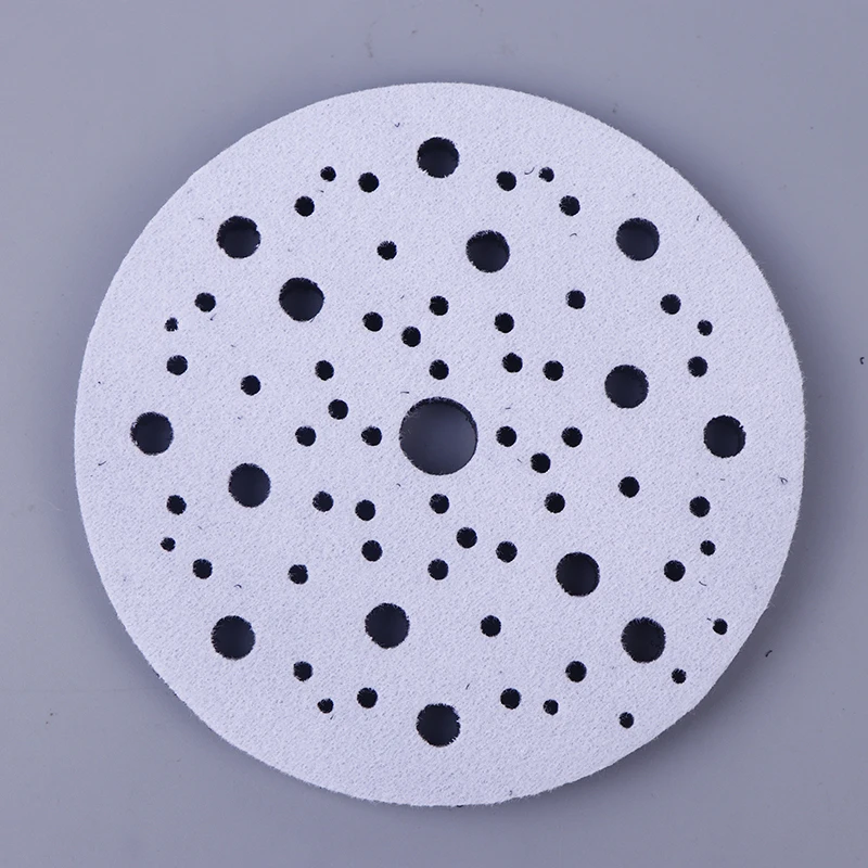 1 pz 6 pollici 150mm 70 fori spugna morbida interfaccia pad per tamponi abrasivi gancio e anello dischi abrasivi levigatrice cuscinetti di supporto buffer