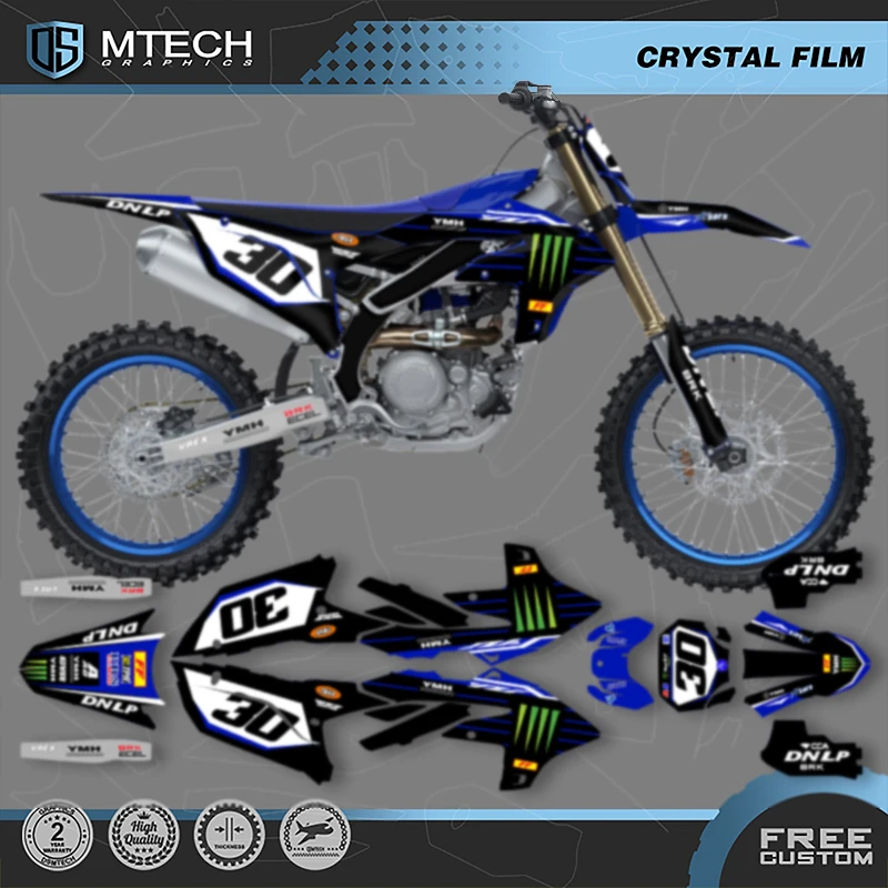 

DSMTECH Motorcycle Graphics Backgrounds Decals Stickers Kits For YAMAHA YZF450 2023-2025 YZF250 2024-2026 005