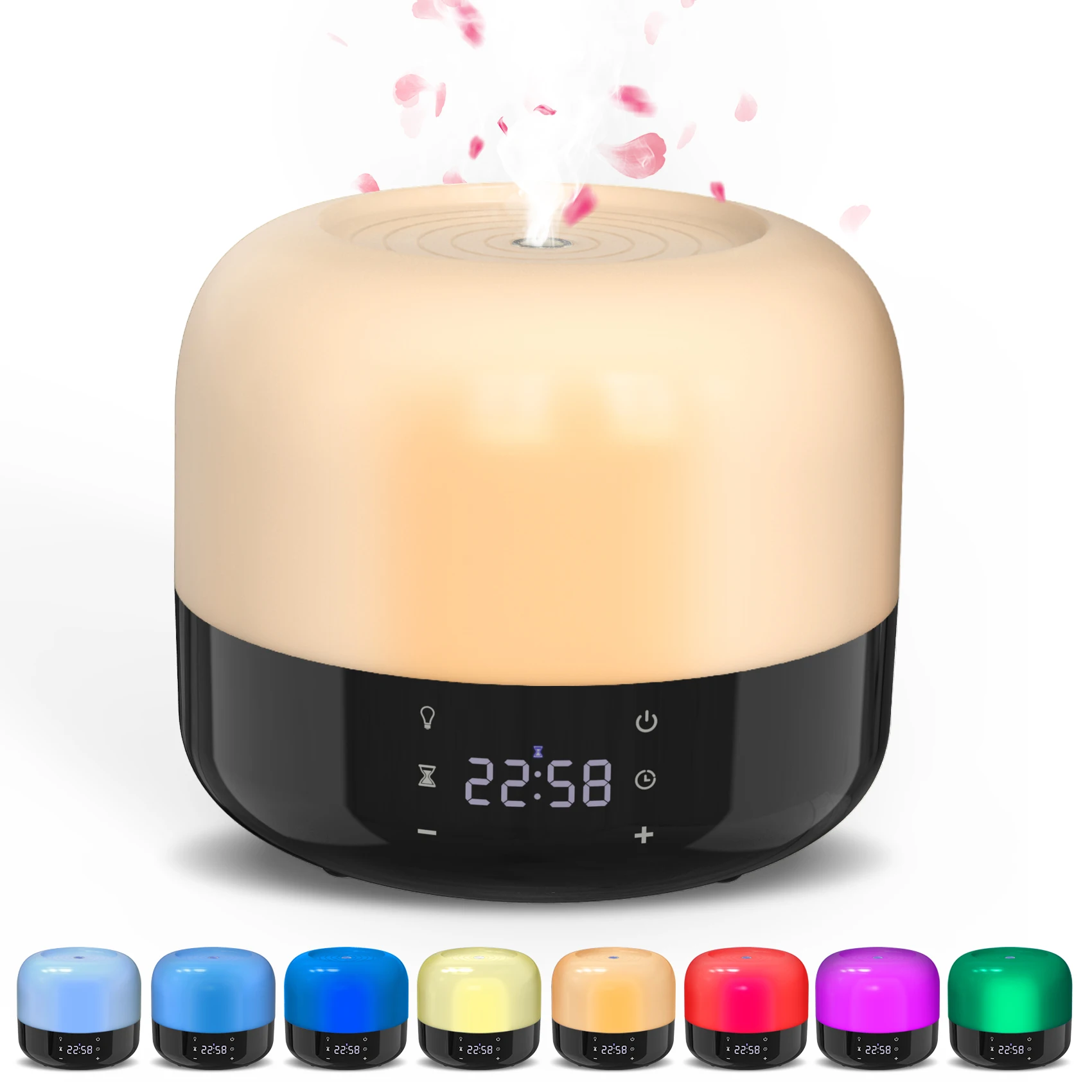 Sejoy Air Humidifier Aroma Diffuser 1-8 HourTimer, 7 Atmosphere Lights Room Ultrasonic Cool Mist Top Fill Humidifier