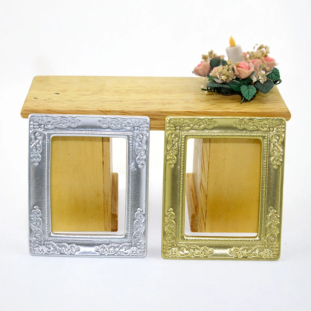 3 stuks 1/12 poppenhuis miniatuur accessoires mini hars fotolijst model speelgoed voor poppenhuis decoratie