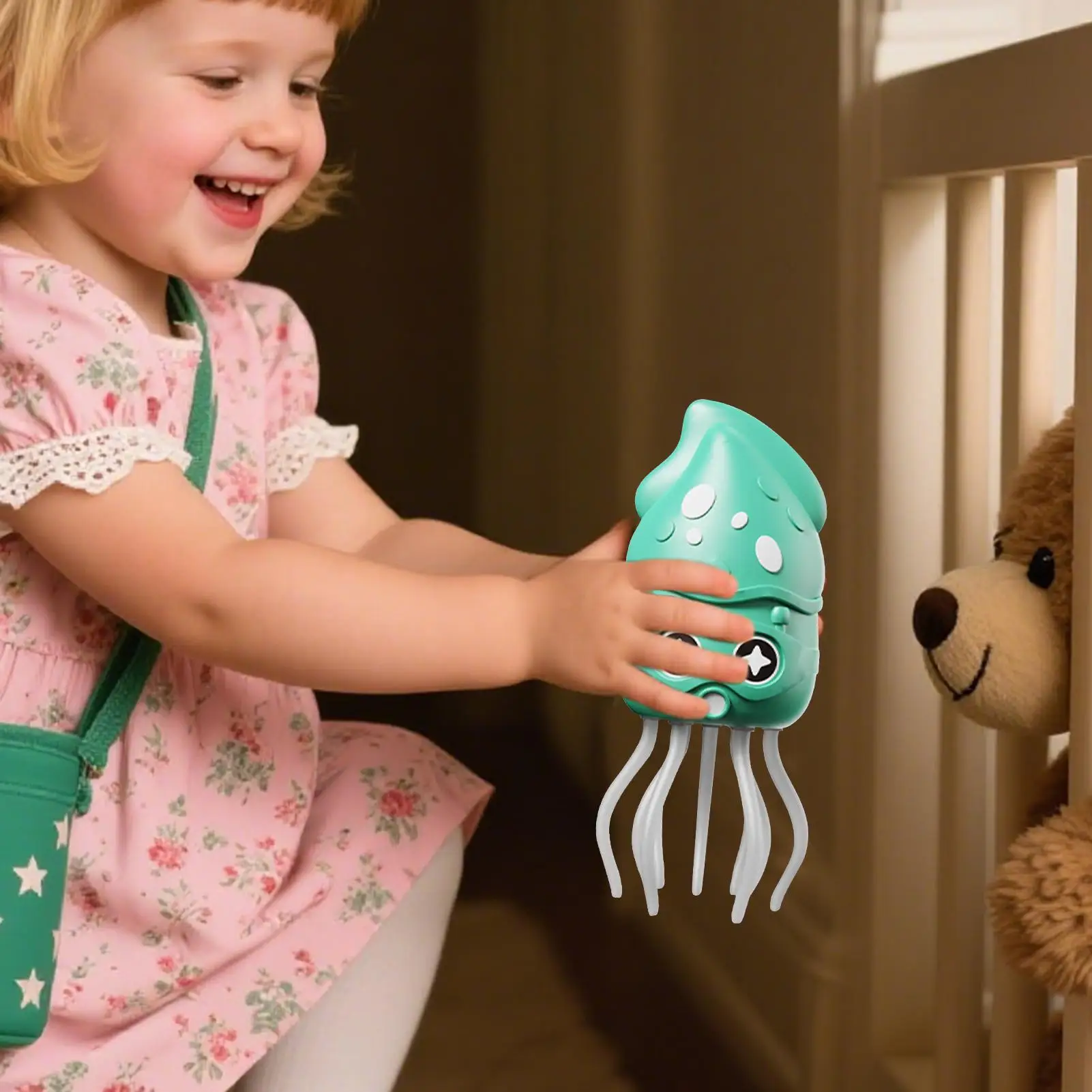 Spielzeug-Krake, tanzender Tintenfisch, Musikspielzeug, wackelnder Roboter mit Lichtern und Musik-Lernaktivitäten für Kinder ab 3 Jahren, Jungen, Geburtstag