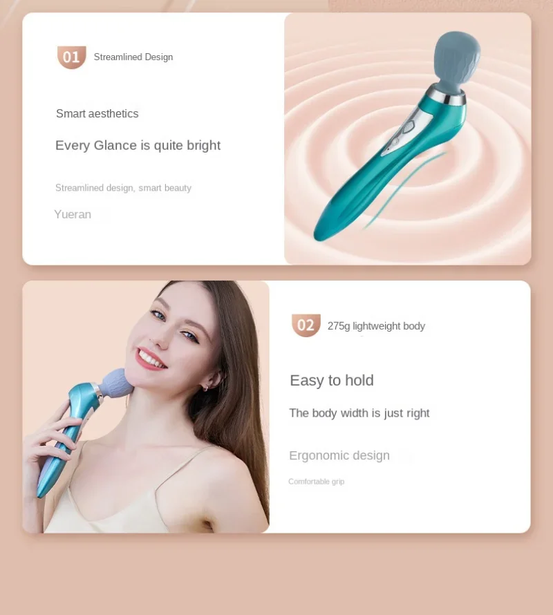 

Heated Massage Stick Wireless Handheld Mini Portable Vibrating Multifunctional Electric Massager