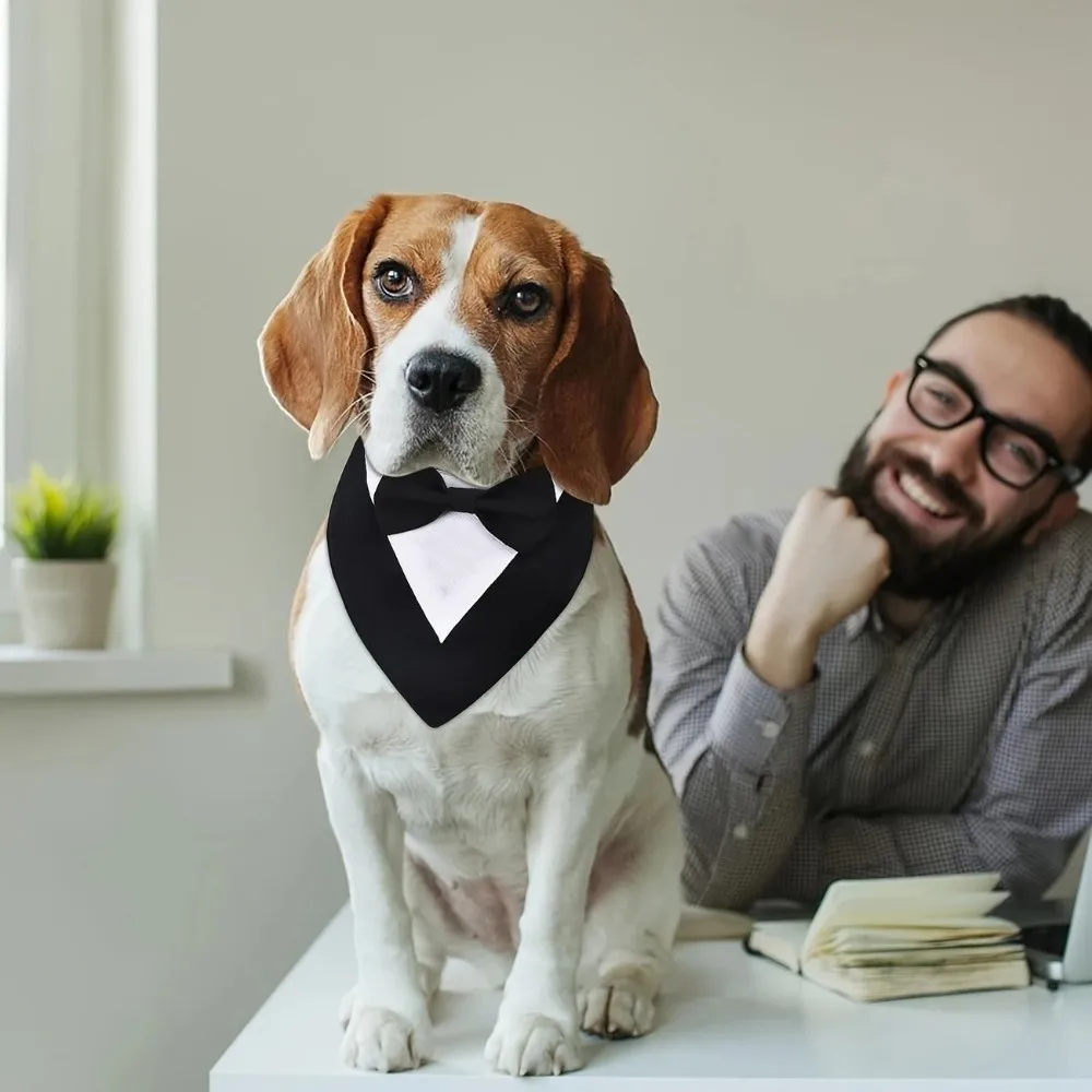 

Pet Decoration Saliva Towel Dog Bow Tie Comfortable Fashion Pet Bandana Adjustable Cute Cat Triangle Scarf Pet Parties