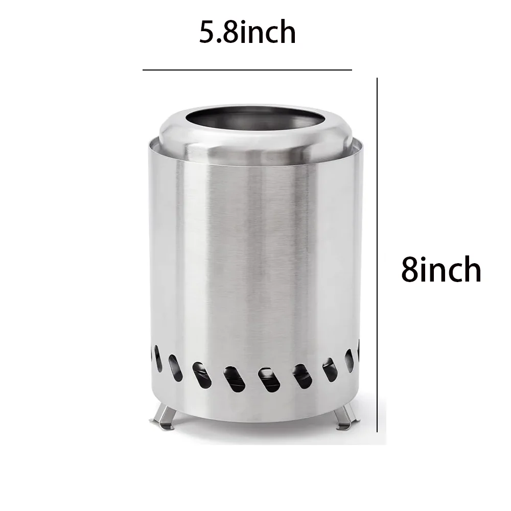 Wood Burner Portable Firewood Stainless Steel Outdoor Camping Smokeless Mini fire campfire stove