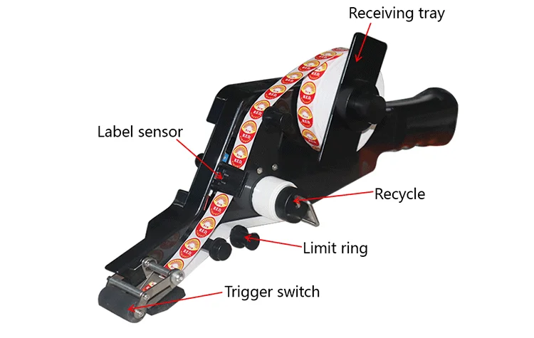 Small Label Special Portable Hand-held Labeling Machine Price Logo Sticker Labeling Machine