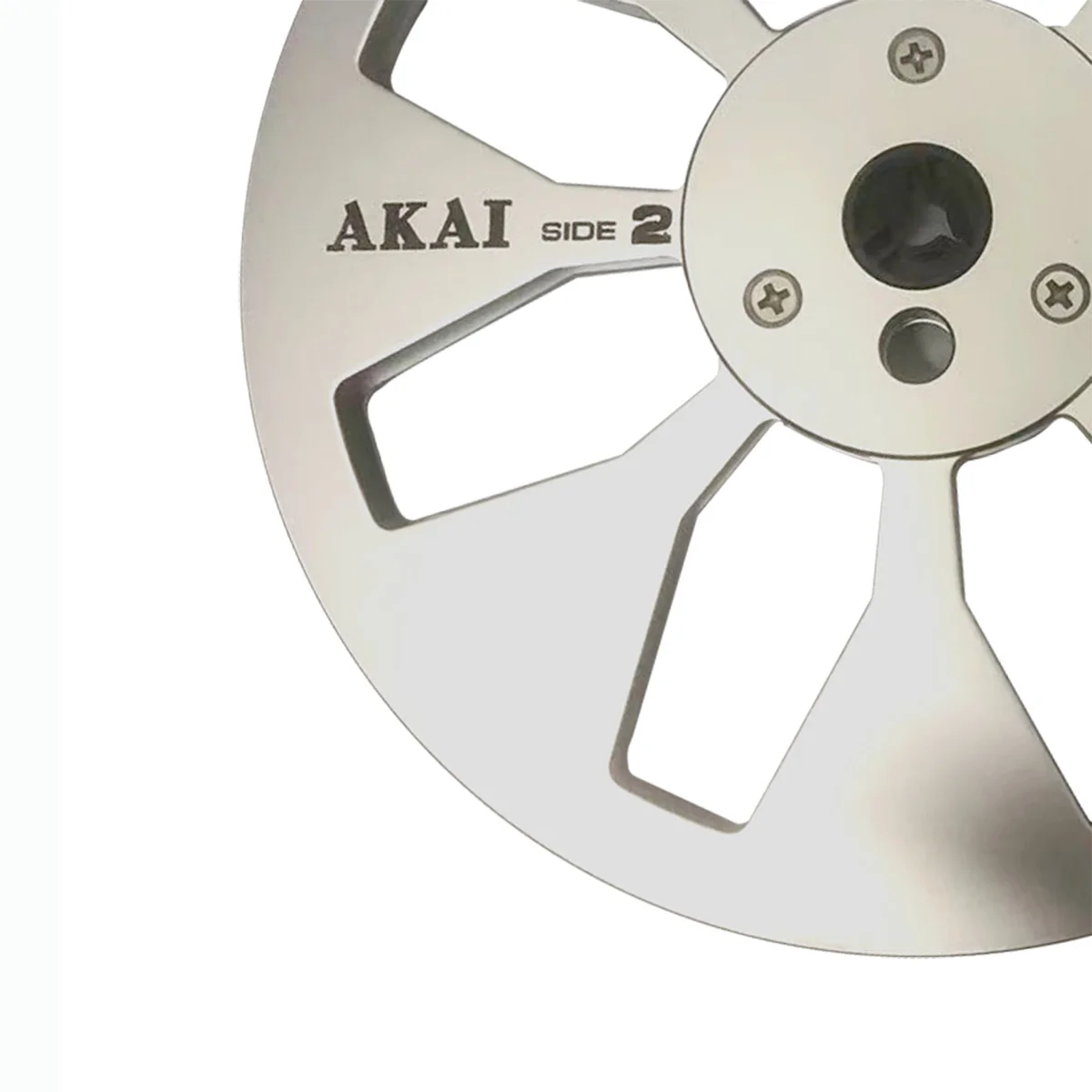 معيار 7 "1/4' الألومنيوم AKAI الشظية الأزرق بكرات الشريط الفارغة لبكرة إلى بكرة مسجلات الشريط ل Teac/AIKI #5