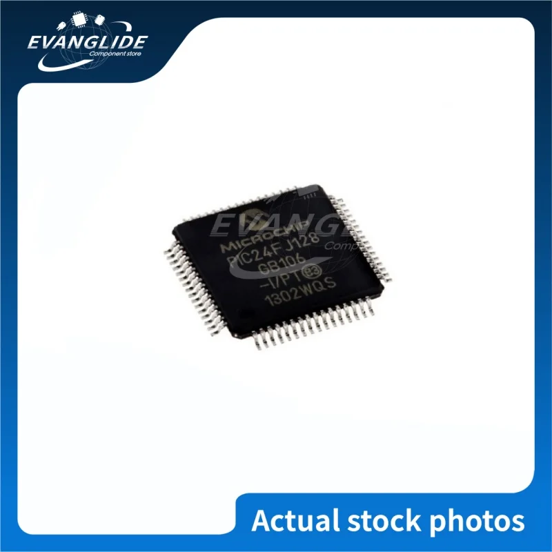 2 PCS/LOT PIC24FJ128GB106-I PT Original & New 16 Bit MCU 16B 16MIPS 128KB I/O RAM52 OTG In Stock Wholesale