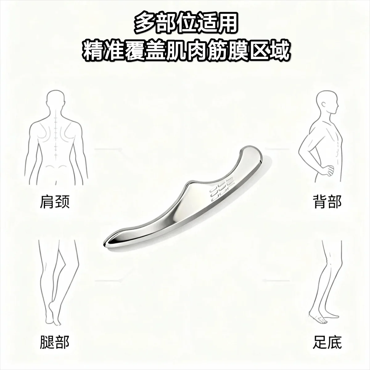 Portable Myofascial Release Gua Sha Board Soft Tissue Scraper Muscle Group Relax Full‑Body Self‑Massage Pilates Fitness Tool