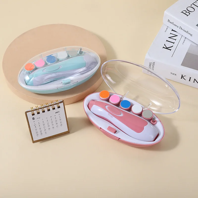 Multi functional baby electric nail polisher silent baby nail trimmer care set nail machine accessories newborn items newborn