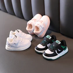 Children's sneakers, boys and girls sports shoes 2024 spring and autumn casual shoes, baby shoes, toddler shoes, classic whi