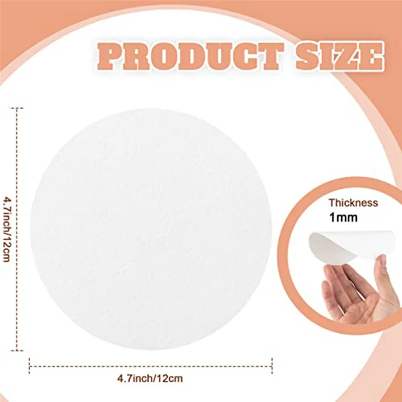 100 Sheets Round Microwave Kiln Paper Shelf Paper 4.7 Inch Ceramic Fiber Paper Insulation Ceramic Fiber Blanket ST