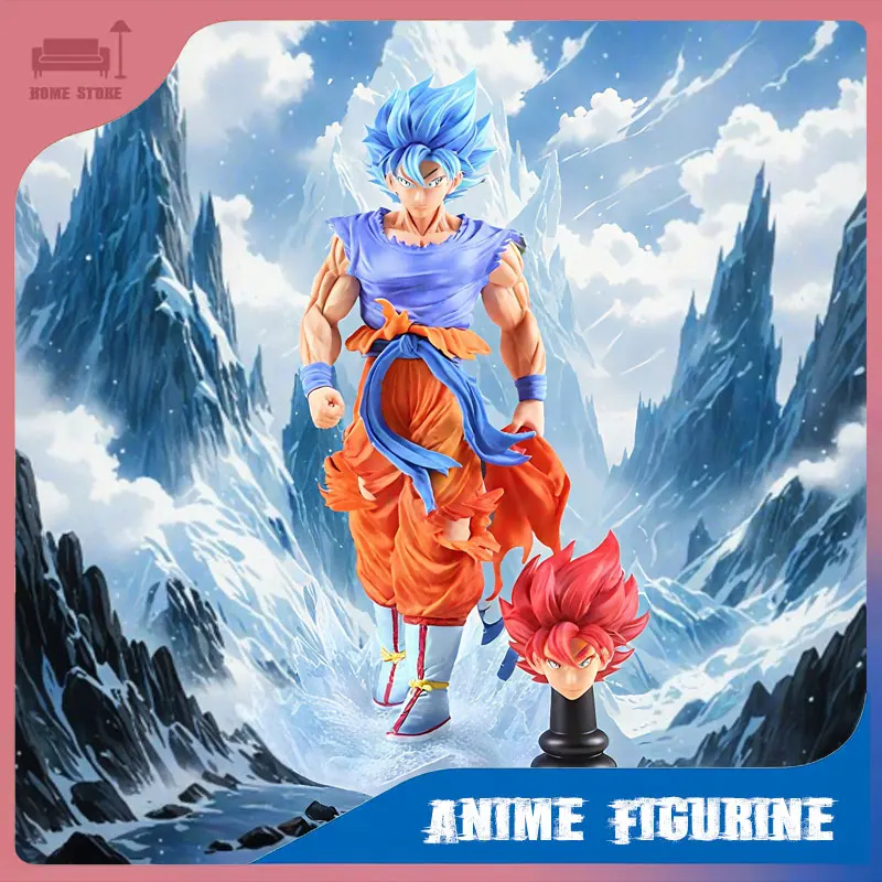 

Anime Figurine Dragon Ball Z Super Saiyan Blue Son Goku Action Doll PVC Model Desktop Ornament Anime Statue Collection Toy Gift