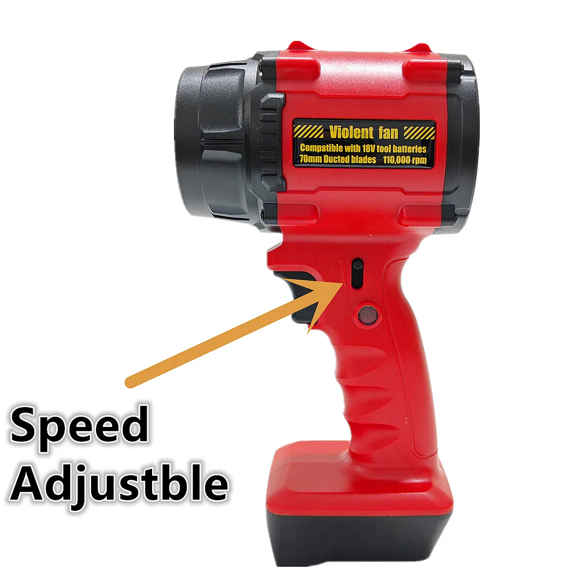 For Milwaukee 18V Battery High Power Violent Fan Brushless Air Blower Turbo Fan Adjustable Speed Leaf Duster Jet Fan