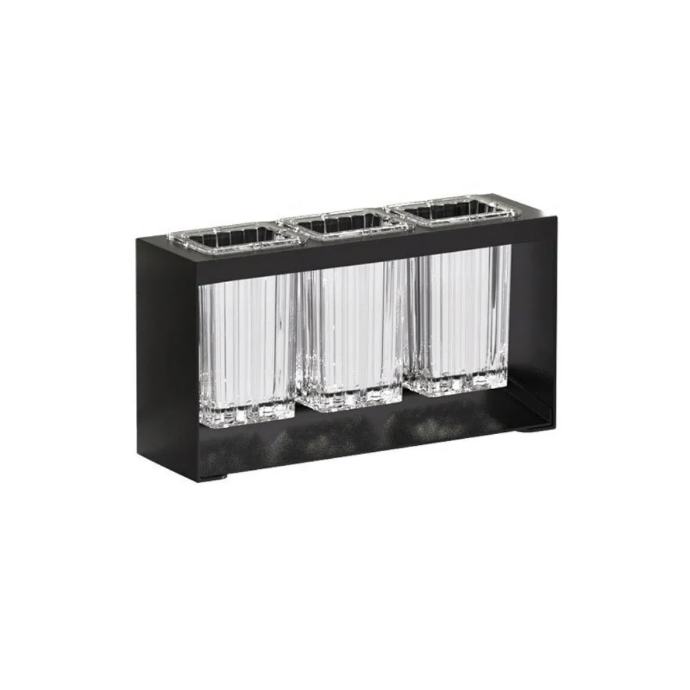

Carbon Steel Electric Toothbrush Holder Transparent Large Capacity Chopsticks Spoon Storage Rack Space Saving Stable