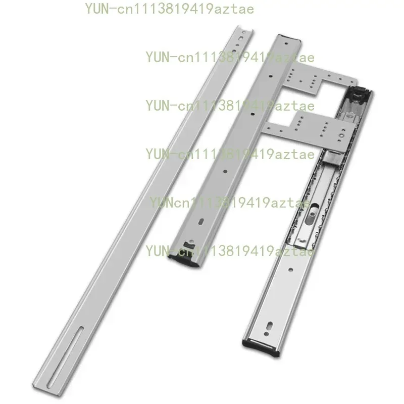 1 set Thicken Side Loading Push & Pull Cabinet Rail Hidden Door Looping Collapsible Door Hinges Wood Furniture Hardware