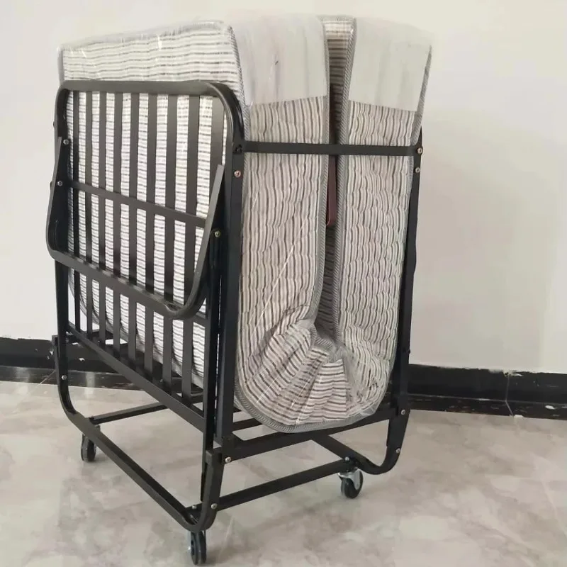 

Металлическая раскладная кровать с пружинным раскладным кроватью 20 см. Отельная дополнительная кровать с пружинным матрасом складная кровать раскладная кровать.