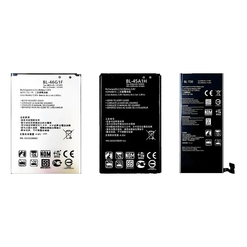 

Аккумулятор для мобильного телефона BL-46G1F BL-T30 BL-45A1H 2300-4500 мАч для LG X2 K10 F670k F670l F670s Power LTE Plus 2017 II