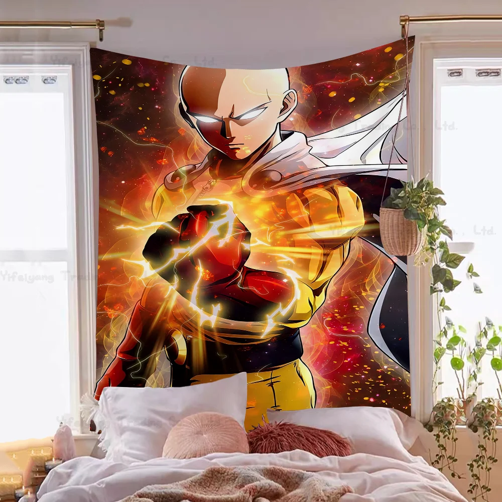 One Punch Man Saitama Printed Large Wall Tapestry Cheap Hippie Wall Hanging Bohemian Wall Tapestries Mandala INS Home Decor