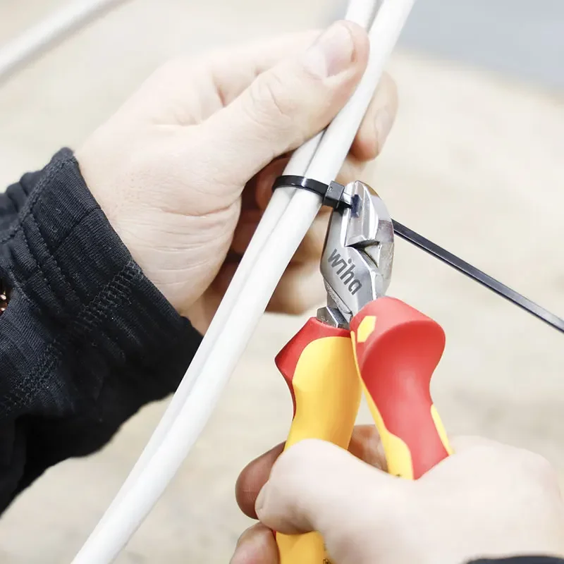 Wiha 43335 160mm 1000V VDE Insulated Diagonal Cutting Pliers Professional Electrician Wiring Maintenance Hand Tool