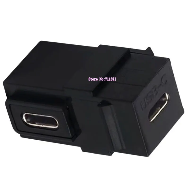 Ângulo direito cotovelo tipo usb c keystone adaptador conector 90 graus usb3.1 tipo-c fêmea para fêmea acoplador de tomada para tomada de parede