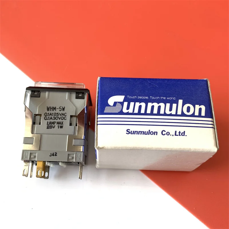 WHM-5W interruptor de reinicio importado con luz roja WHM-53W7K1 producto genuino
