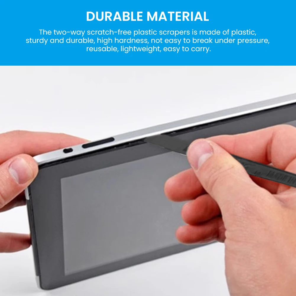 Outil universel de grattoir en plastique réutilisable anti-rayures, dissolvant de peinture polyvalent, réparation de téléphone, cuisine, espace serré, 10 pièces