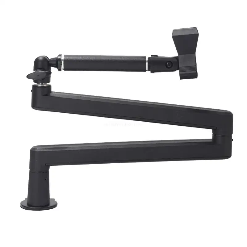 Mic Boom Arm Rotatable Microphone Stand Desk Mount Clamp Adapter Management Dropship