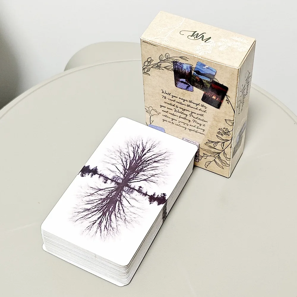 10.3*6cm  Walking Meditation Tarot 78 Pcs RWS-based Tarot Cards Connects To The Natural Elements of Each Season