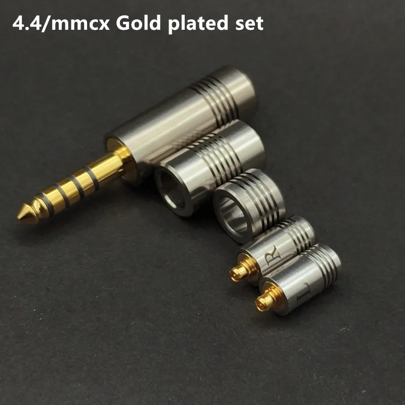 HIFI OCC Rhodium-plated Titanium alloy Platinum Audio Jack Audio Connector 2.5mm/3.5mm/4.4mm  HIFI DIY Stereo Headset Male