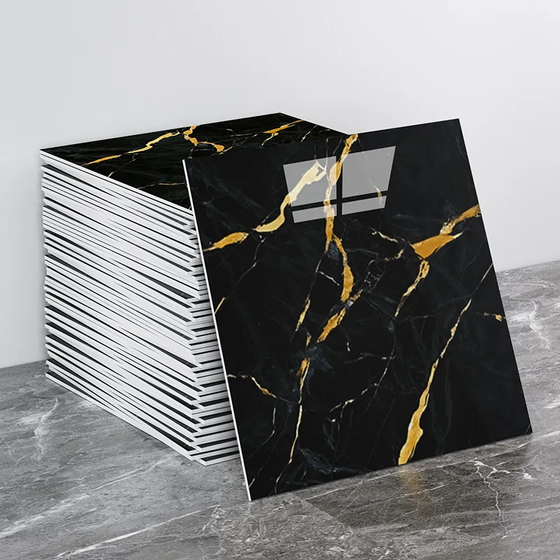 5pcs 30x30cm Peel And Stick Tile Stickers Waterproof Anti-Oil Self Adhesive Imitation Tile Wallpaper Bathroom Wall Covering