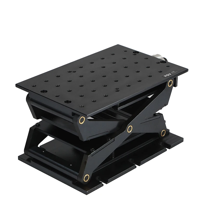 مقبس مختبر يدوي من PT-SD1702M Z-axis ، مرحلة ترجمة عمودية ، تُرفع يدويًا بدقة ، مصعد ، رفع منزلق بصري ، سفر 38 مللي متر