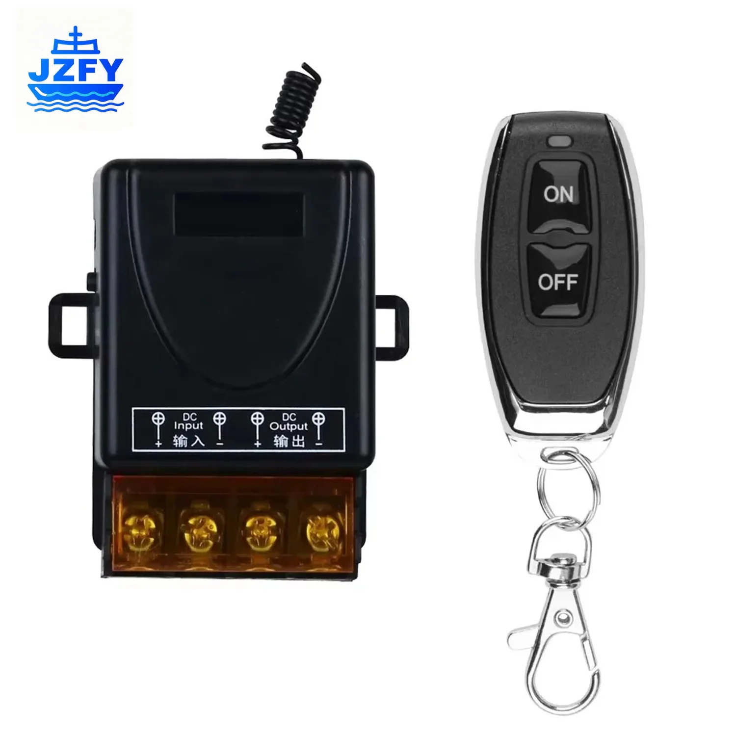 

JZFY Wireless remote control RF 433Mhz transmitter switch DC 12-72V