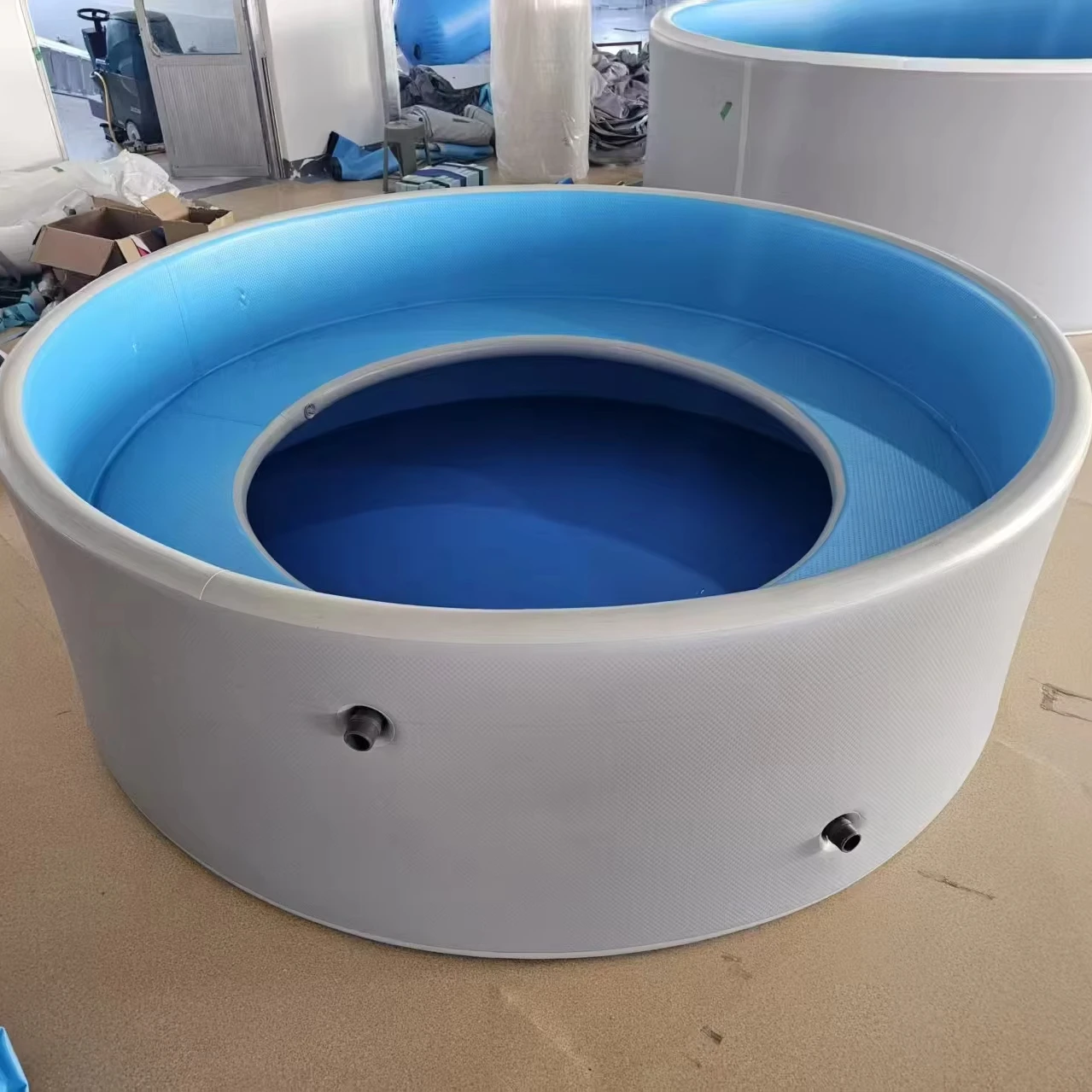 For 6-8 Person Inflatable Inflatable Spa and Children's Pool Drop Stitch Swimming Pool Pool Seat for Backyard and Garden m