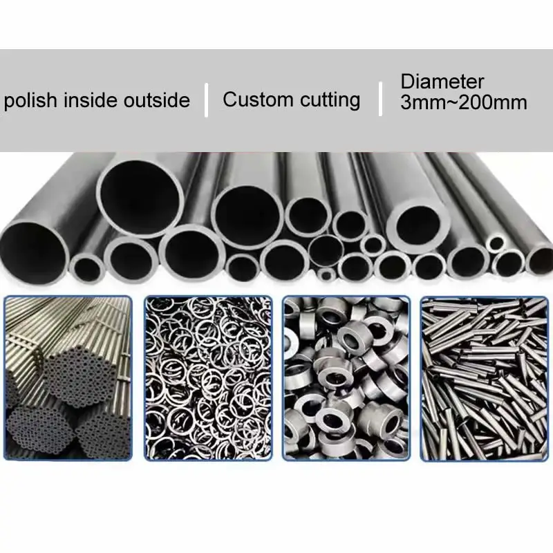 Produktbild von Präzisions-Edelstahlrohr 304 – Außen-Ø 38 Mm, Wandstärken 1–3 Mm, Innen/außen Poliert, Toleranz 0,05 Mm, Längen 200 Mm