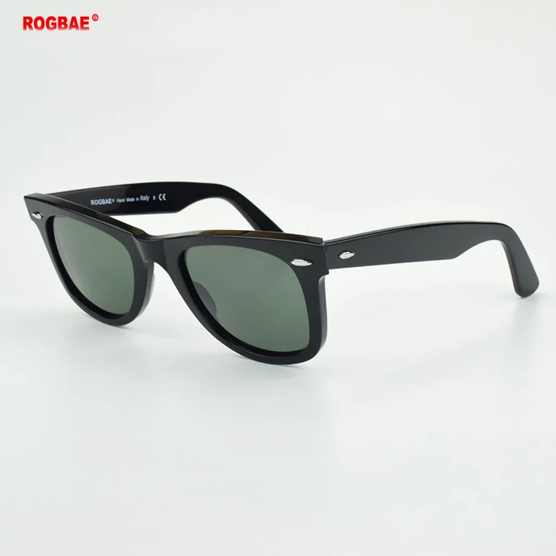 SUN glasses classics Glass lens Acetate sun glasses men Y-2140 Double rivet Design Goggles Elegant Female Square UV sunglass