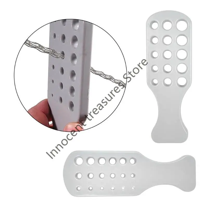 3xua 2pcs/setプラスチックワイヤードロープラテメタルメッシュドロープレートジュエリーツールブレスレットネックレスジュエリーを作るために使用