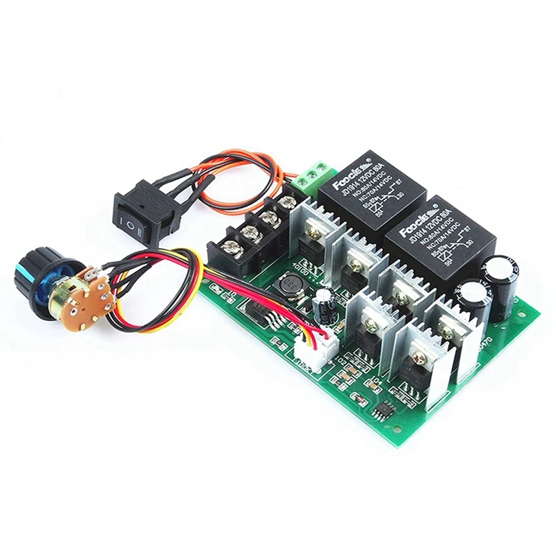 2X PWM DC Motor Speed Controller Digital Display 0-100% Adjustable Drive Module Input MAX 60A