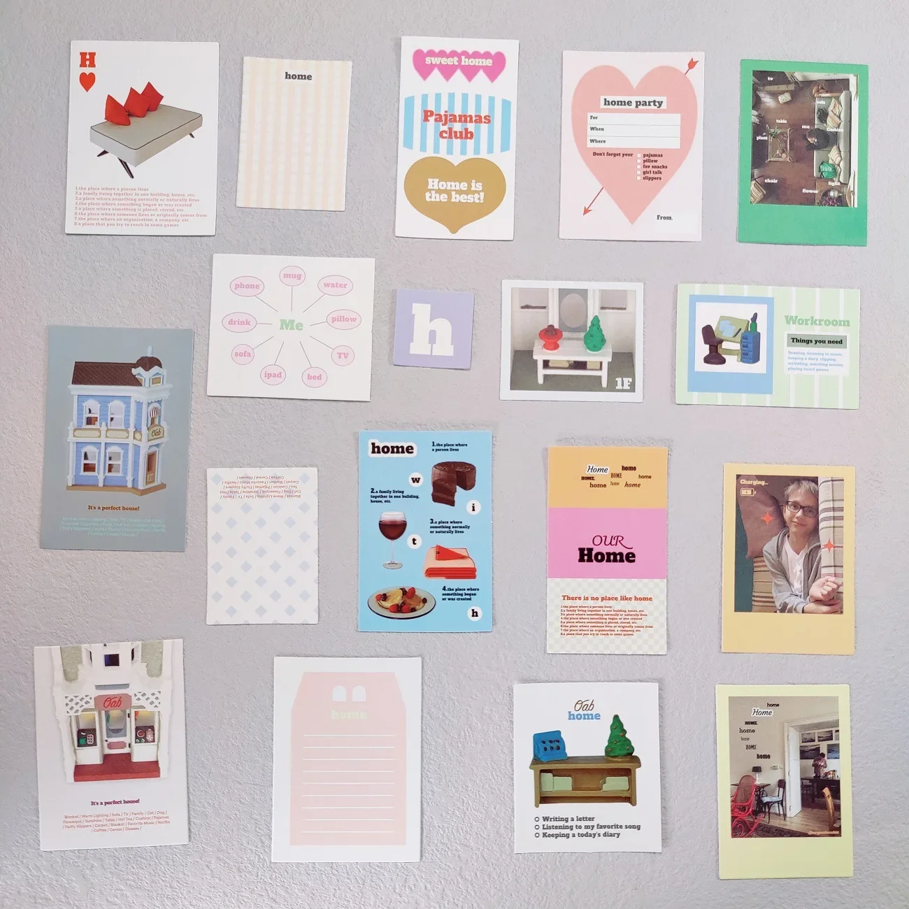 شخصيات Oab الكورية 202Hosil مجلة ذات المناظر الطبيعية الخلابة الرجعية سكرابوكينغ المواد الزخرفية خليط ورقة حقيبة/