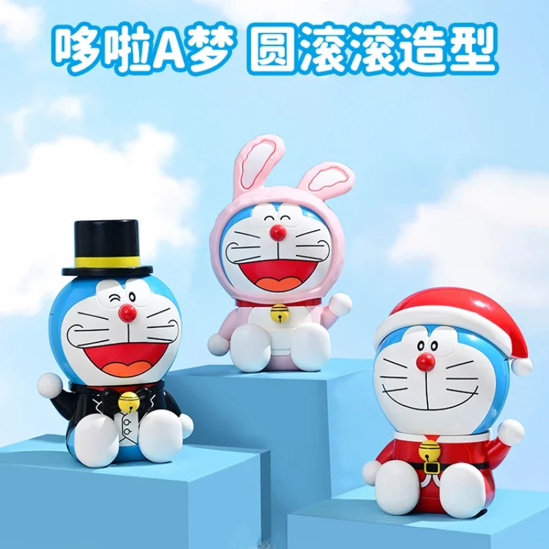 Keeppley Building Blocks Anime Doraemon Round Series Toys Robot Cat Educational Assembly Model Ornaments Collection Gift