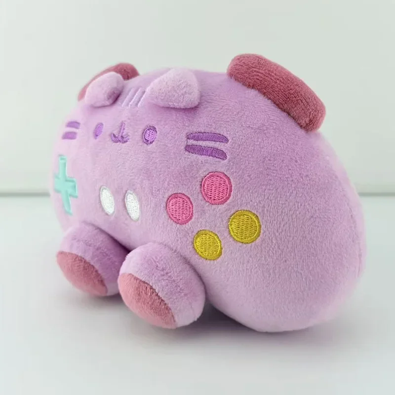 18cm Cartoon Chubby Cat Plush Doll Arcade Game Style Soft Stuffed Toy Soda Can Game Controller Shape Kid Accompany Gift Pusheenc