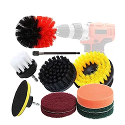 Electric Drill-Brush Power Scrubber Cleaning Brush Bathroom Tub Shower Tile Car Cleaner Tools Kit Car Clean Brush for Auto Care