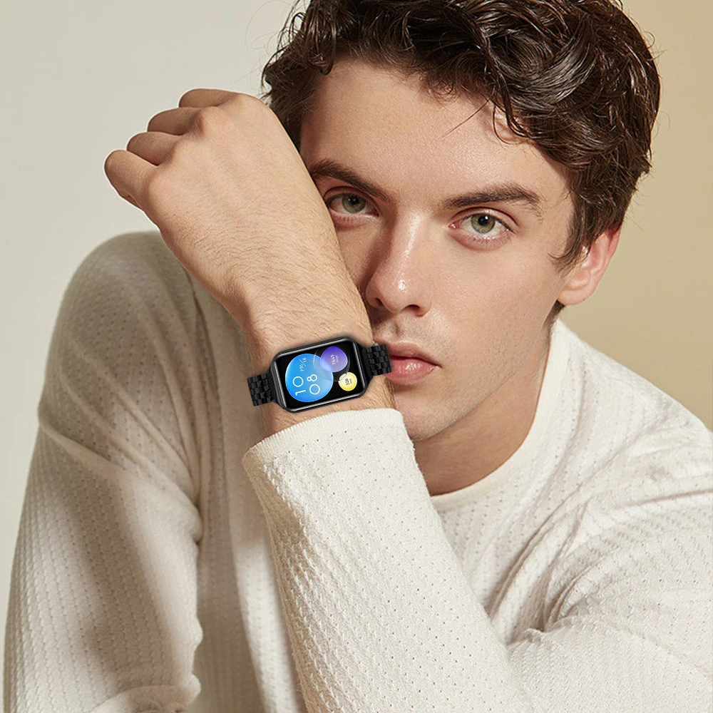 Bracelet en acier inoxydable pour Xiaomi Mi Band 8 Pro /9Pro montre intelligente Bracelet Bracelet de montre pour Redmi montre 4/5 remplacement