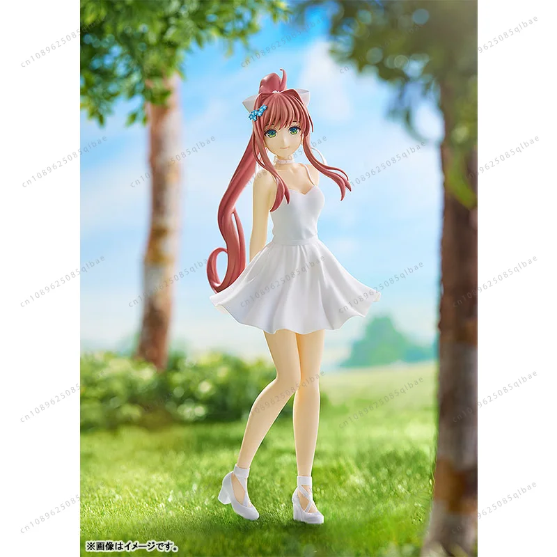 متوفر في المخزون الأصلي GSC POP UP PARADE Monika فستان أبيض Ver. متوفر ألعاب مجسمة لشخصيات الرسوم المتحركة